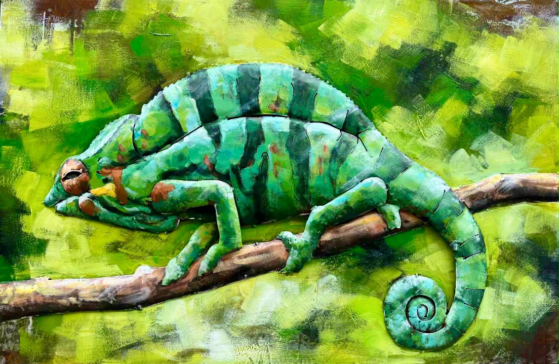 Tableau en relief L'endormi — Culture inspiré de La Réunion | L'ART Réunion