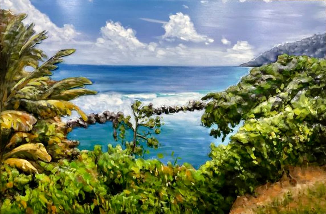Tableau en relief Manapany — Paysages inspiré de La Réunion | L'ART Réunion